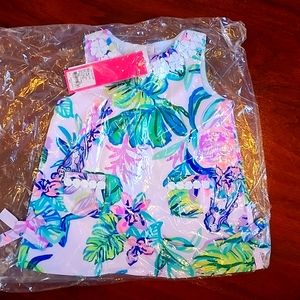 NWT Lilly Pulitzer Baby Lilly Shift Dress 6/12 Months in Amethyst Tint Mermaid